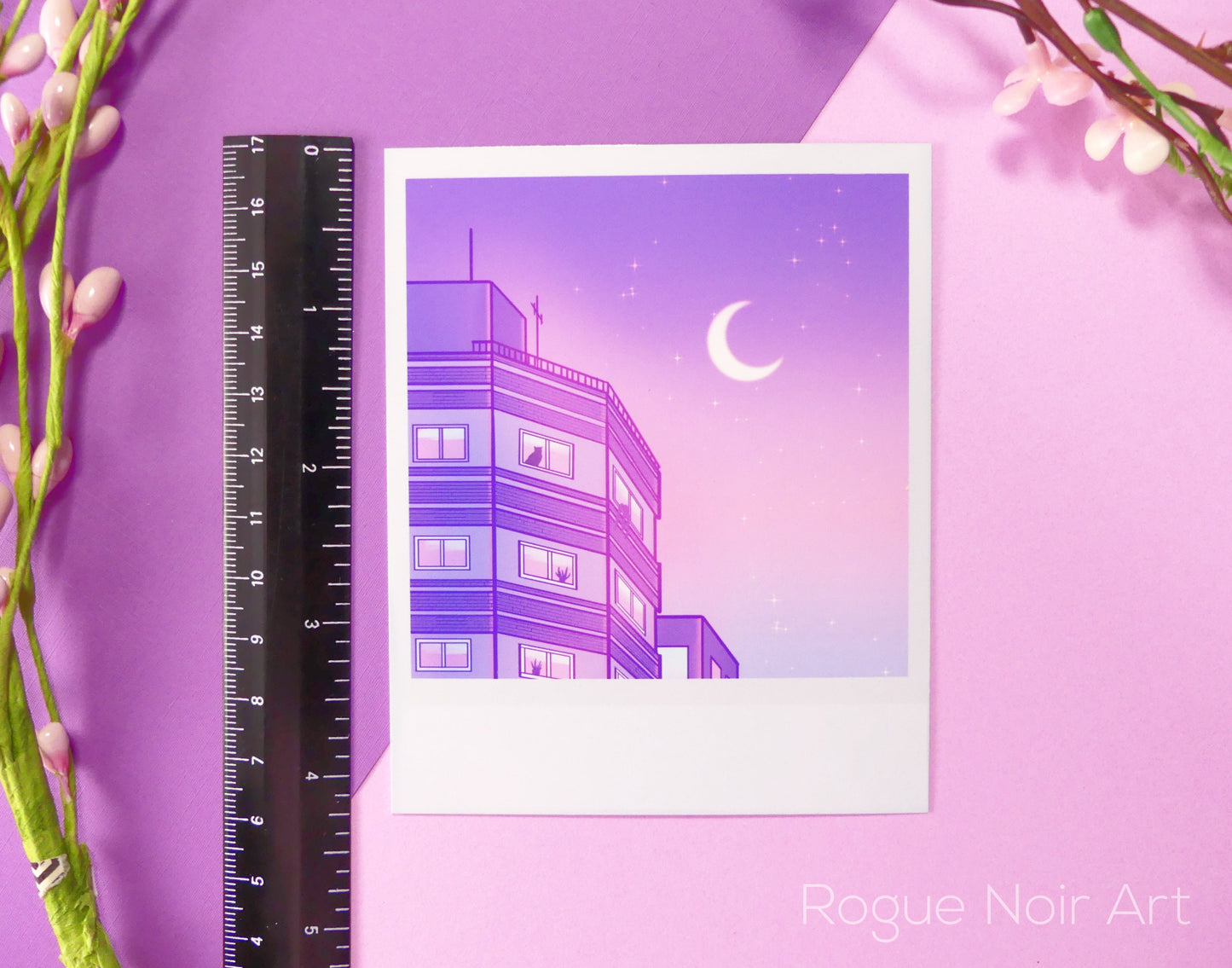 Lofi Art Print: Polaroid Aesthetic Sky | Mini Art Print