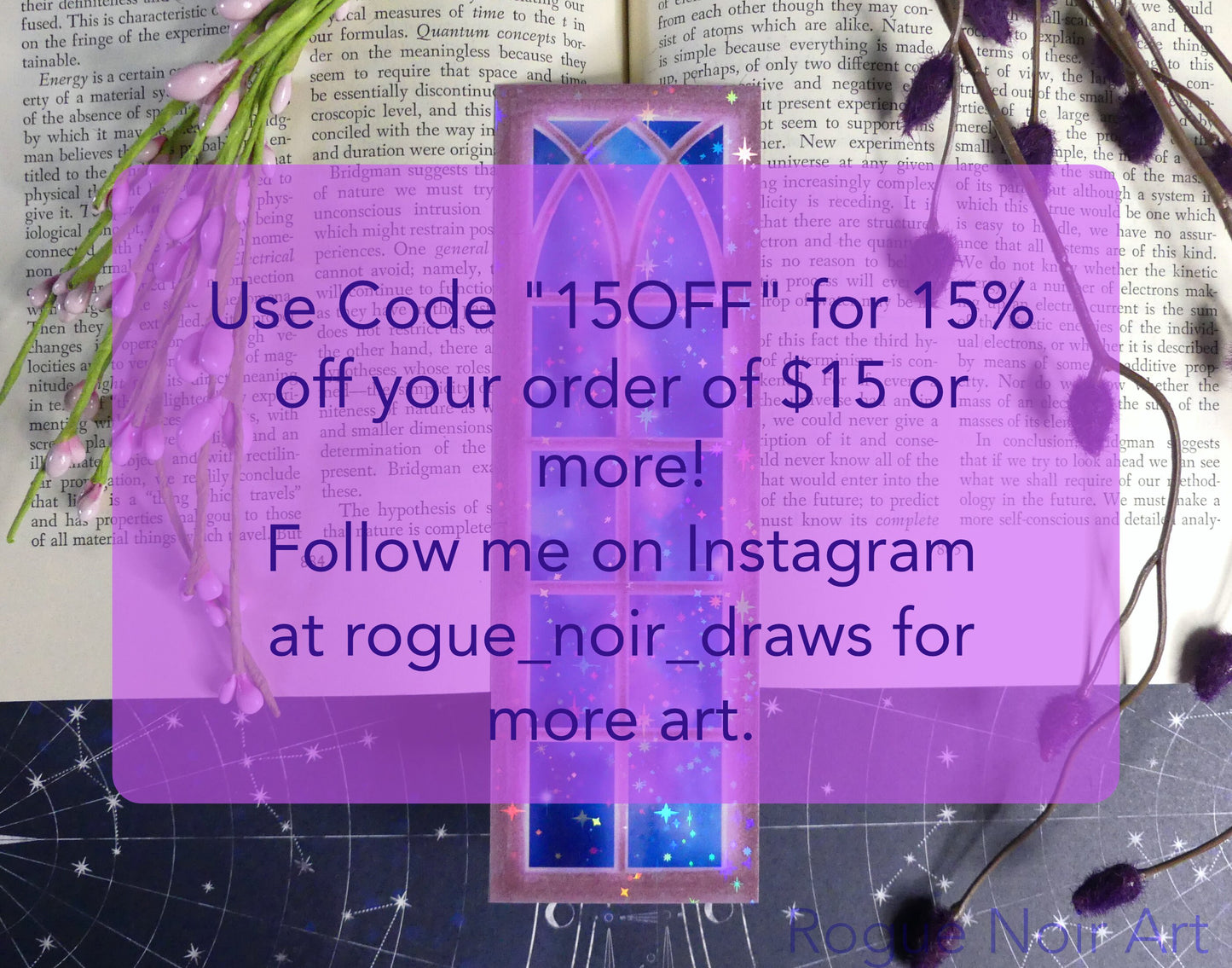 Star Window Milky Way Space Bookmark