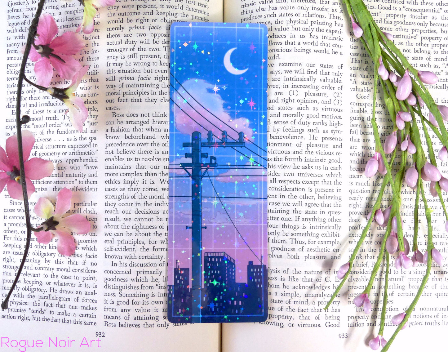 Lofi Holographic Bookmark