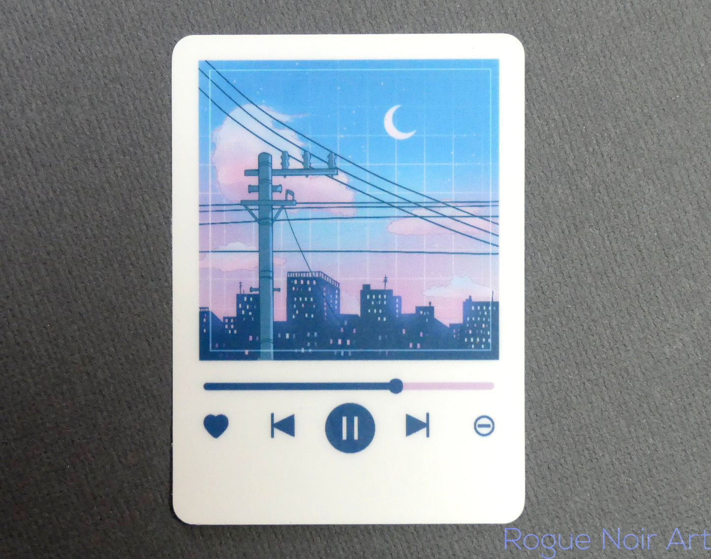 Aesthetic Lofi Sticker: Dreamy Music Player