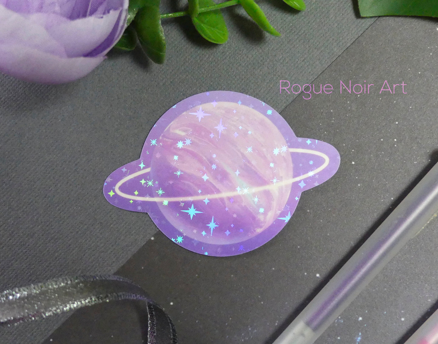 Holographic Planet Sticker