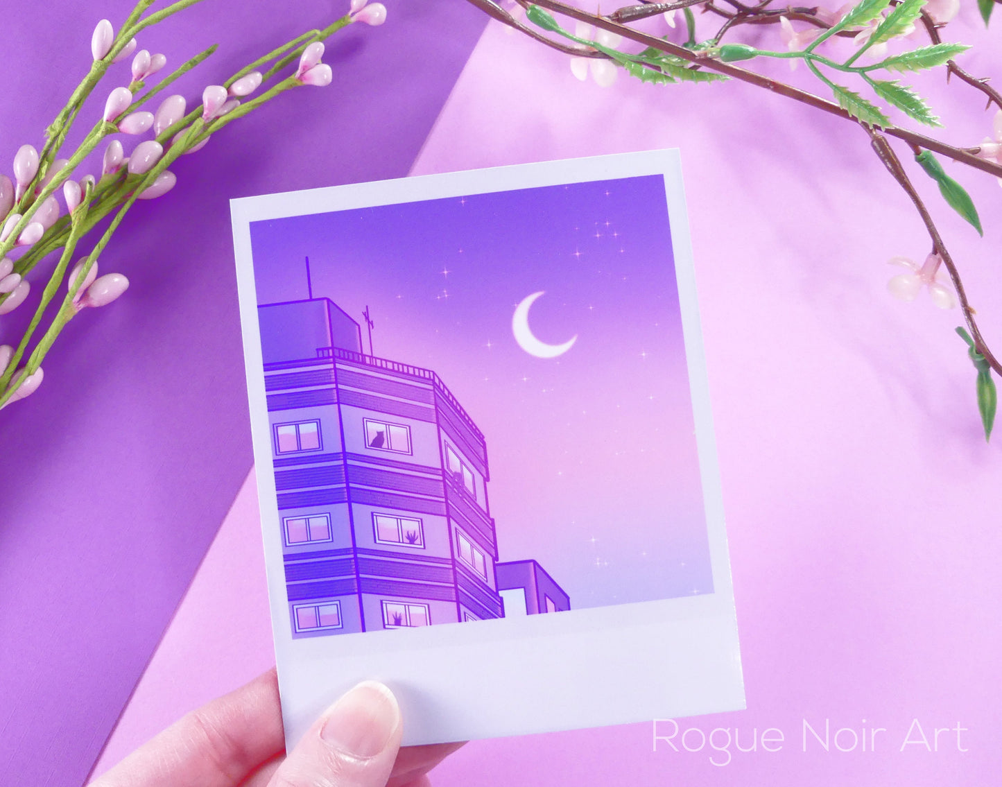 Lofi Art Print: Polaroid Aesthetic Sky | Mini Art Print