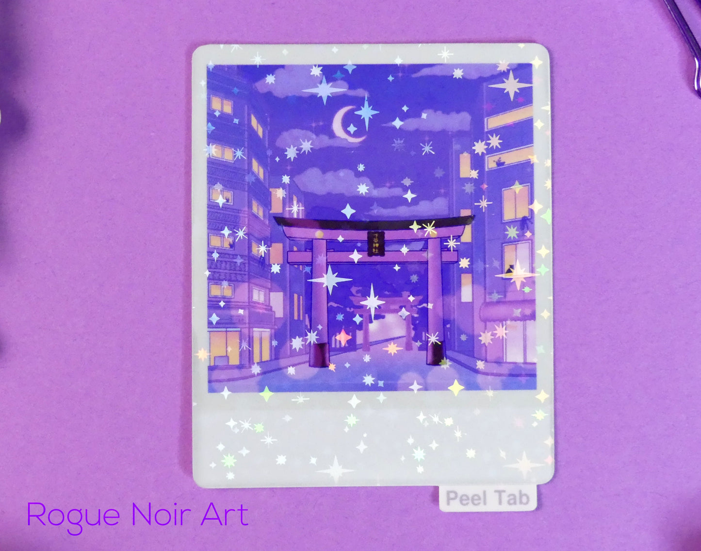Holographic Japan Sticker: Tokyo Torii Gate