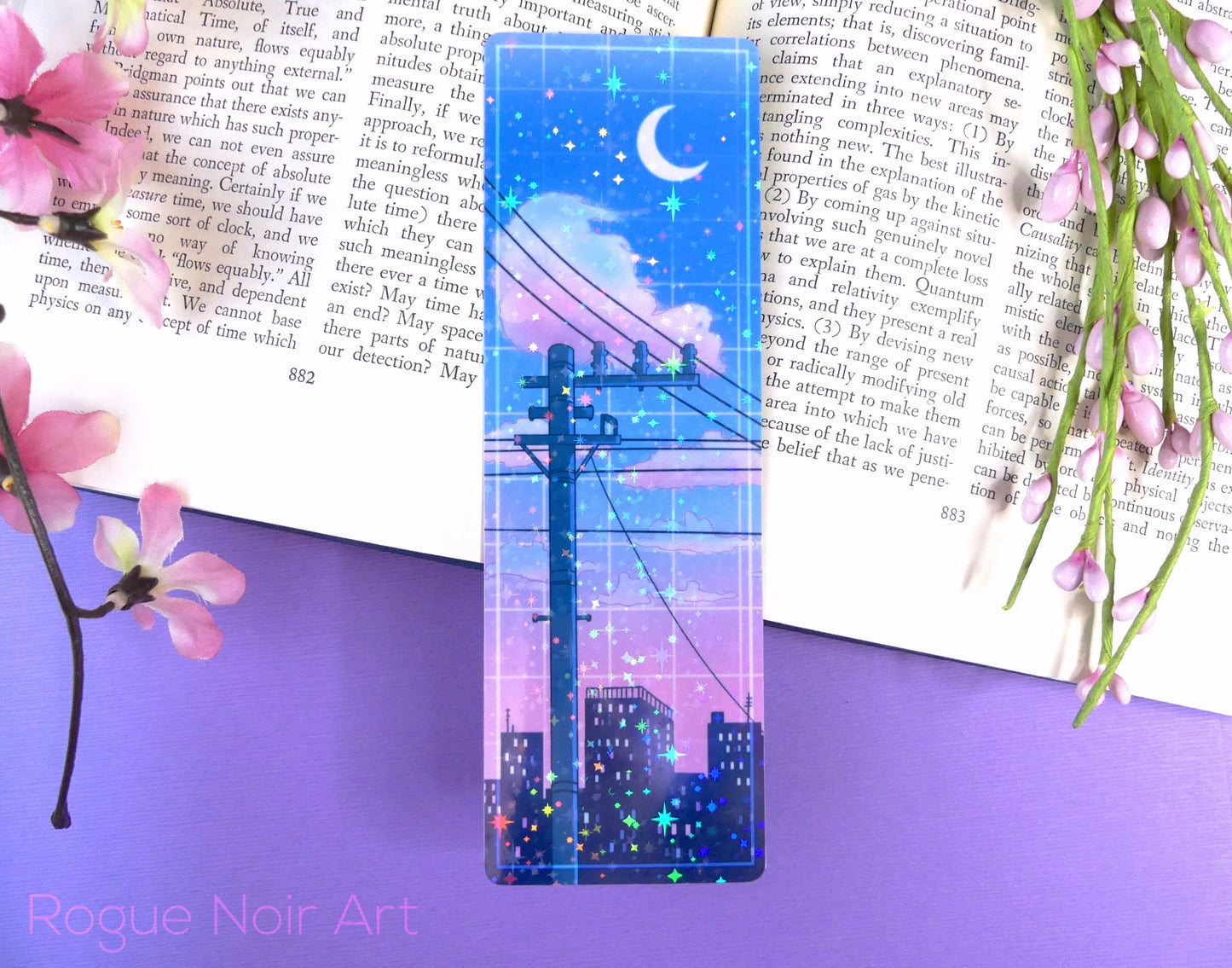 Lofi Holographic Bookmark