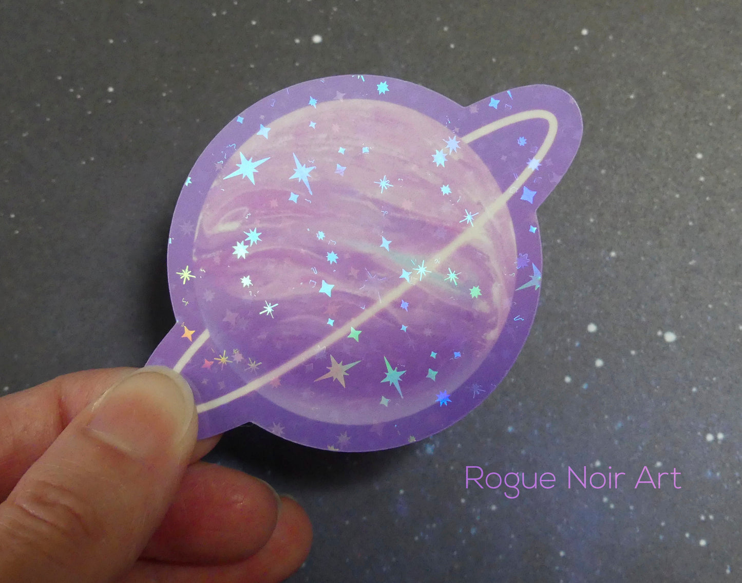 Holographic Planet Sticker