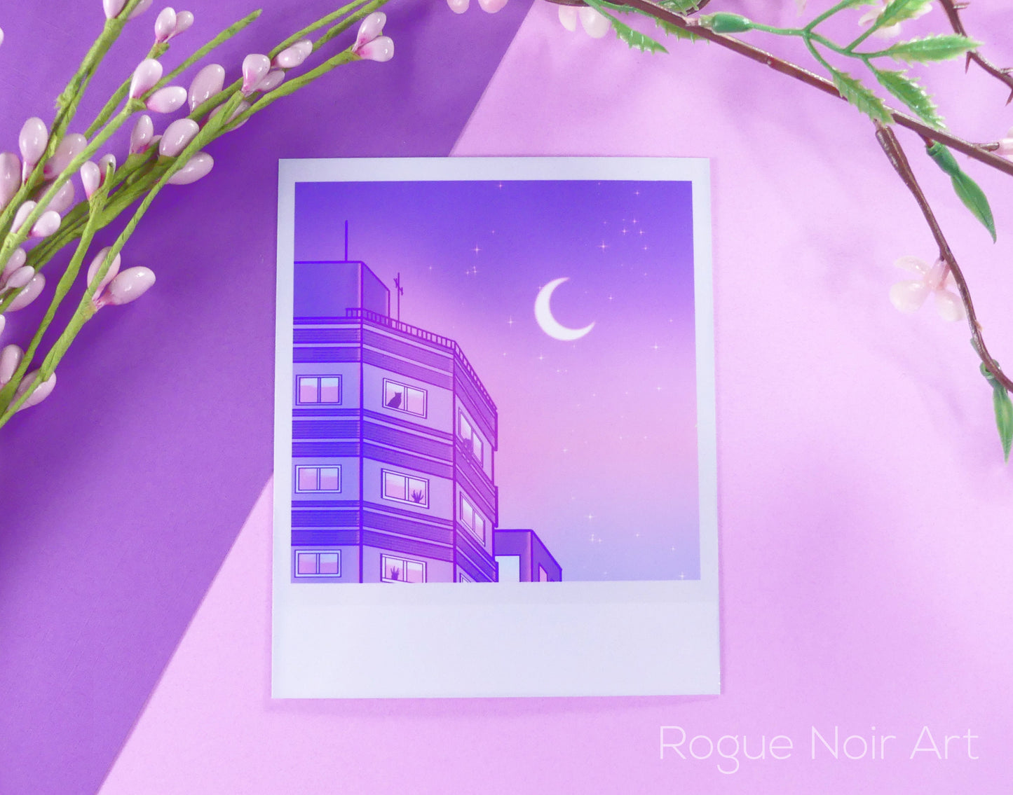 Lofi Art Print: Polaroid Aesthetic Sky | Mini Art Print