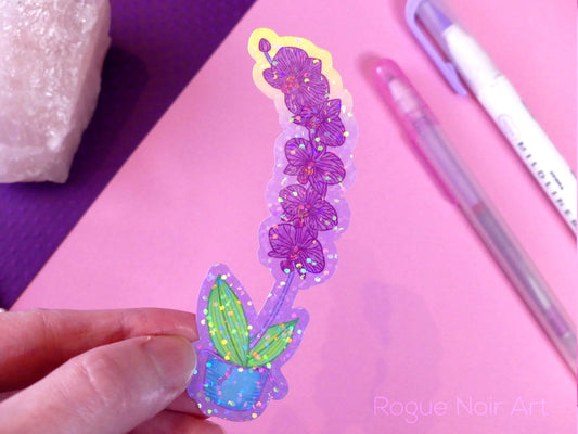 Orchid Sticker - Holographic or Matte