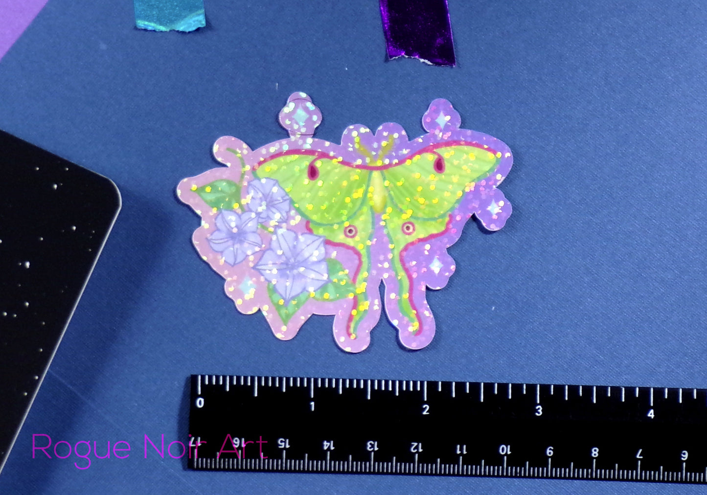 Holographic Luna Moth Sticker