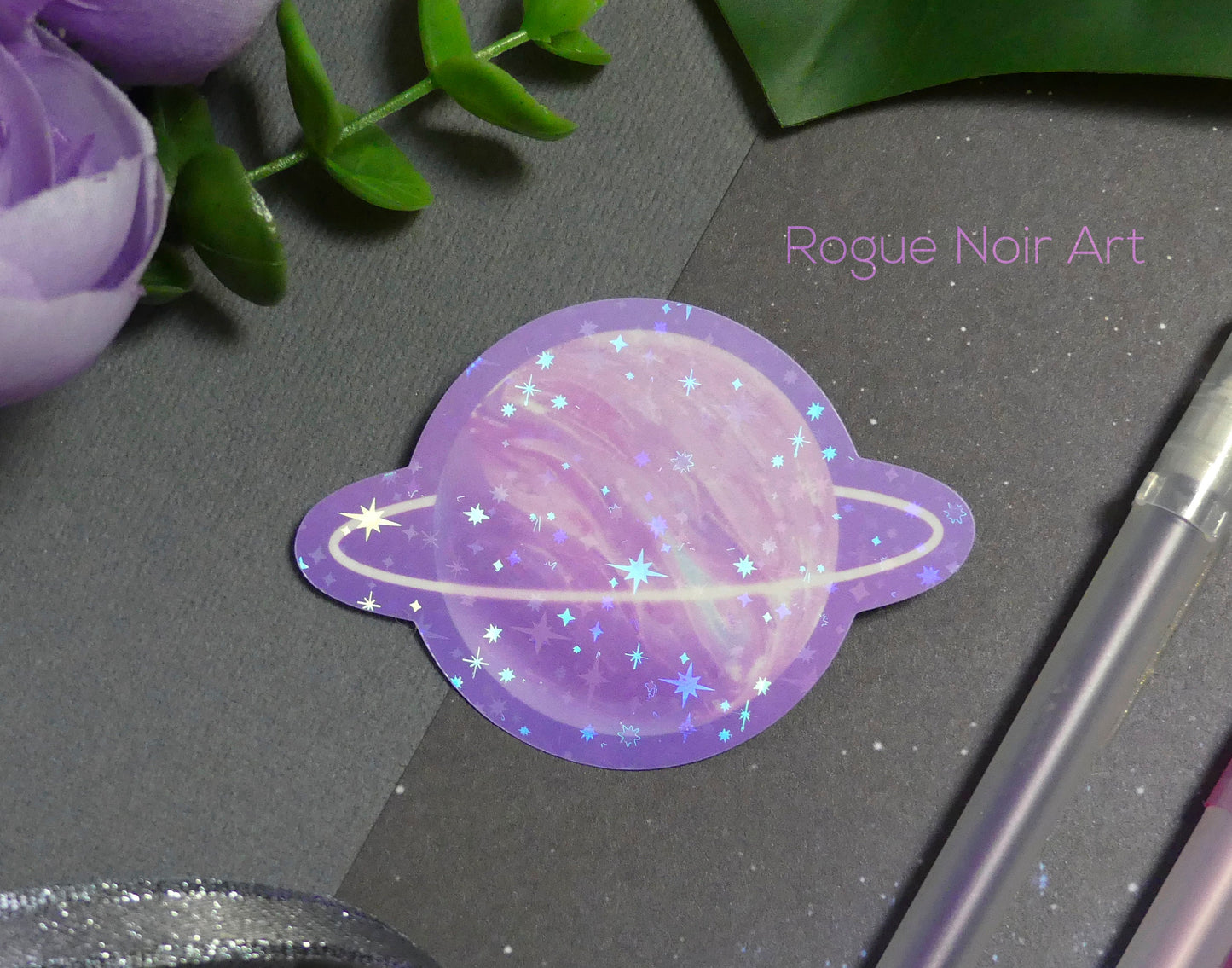 Holographic Planet Sticker