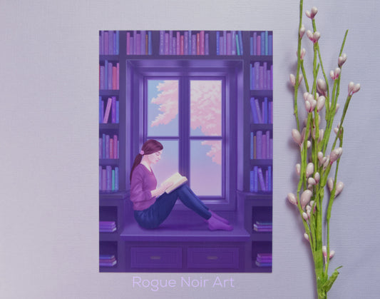 Book Nook Art Print - Original Illustration