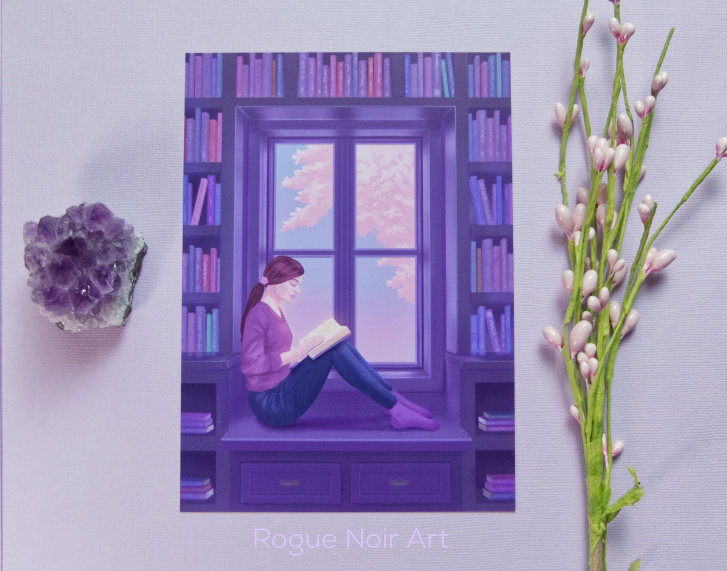 Book Nook Art Print - Original Illustration