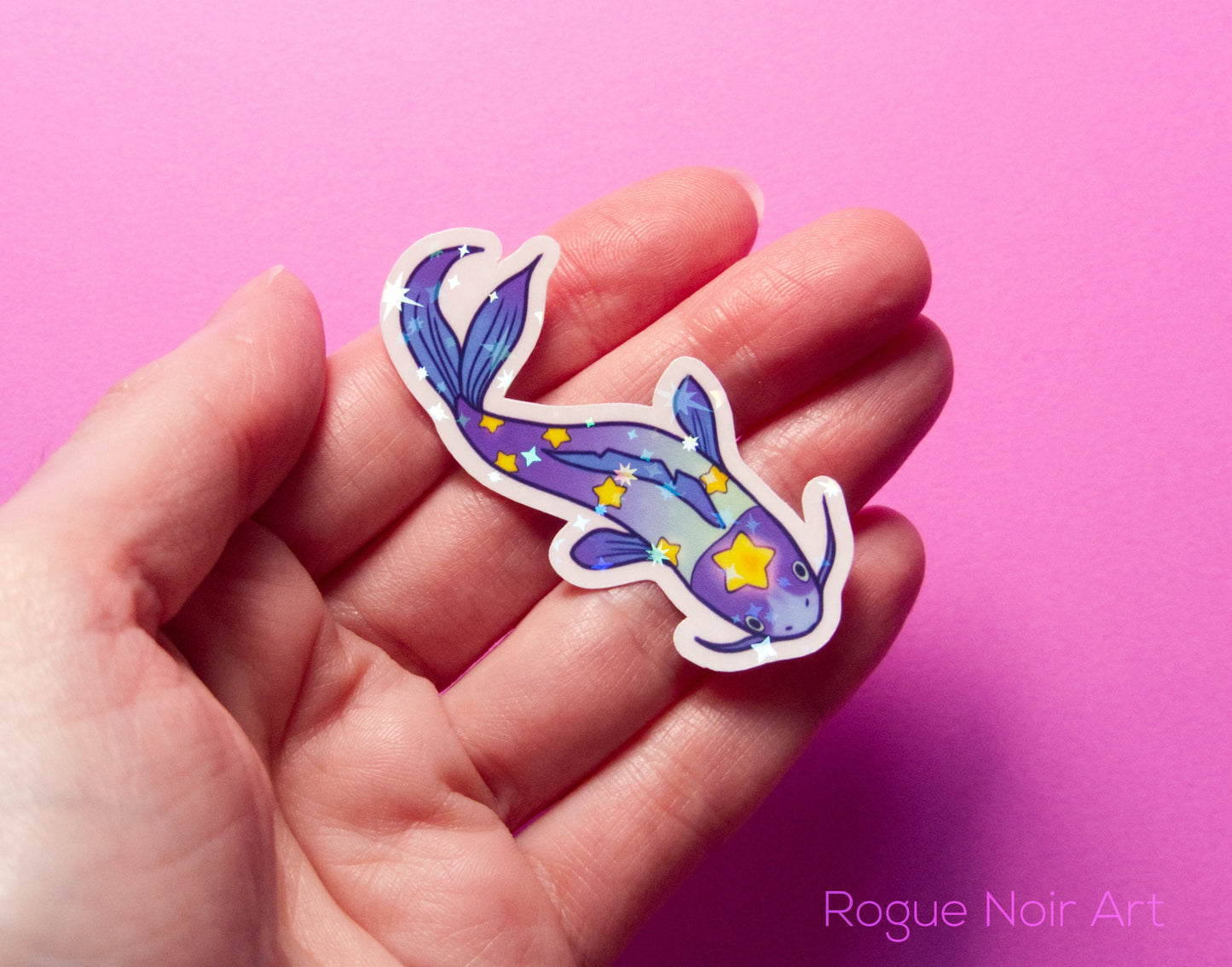 Koi Fish Holographic Sticker Pack | 12 Vinyl Stickers