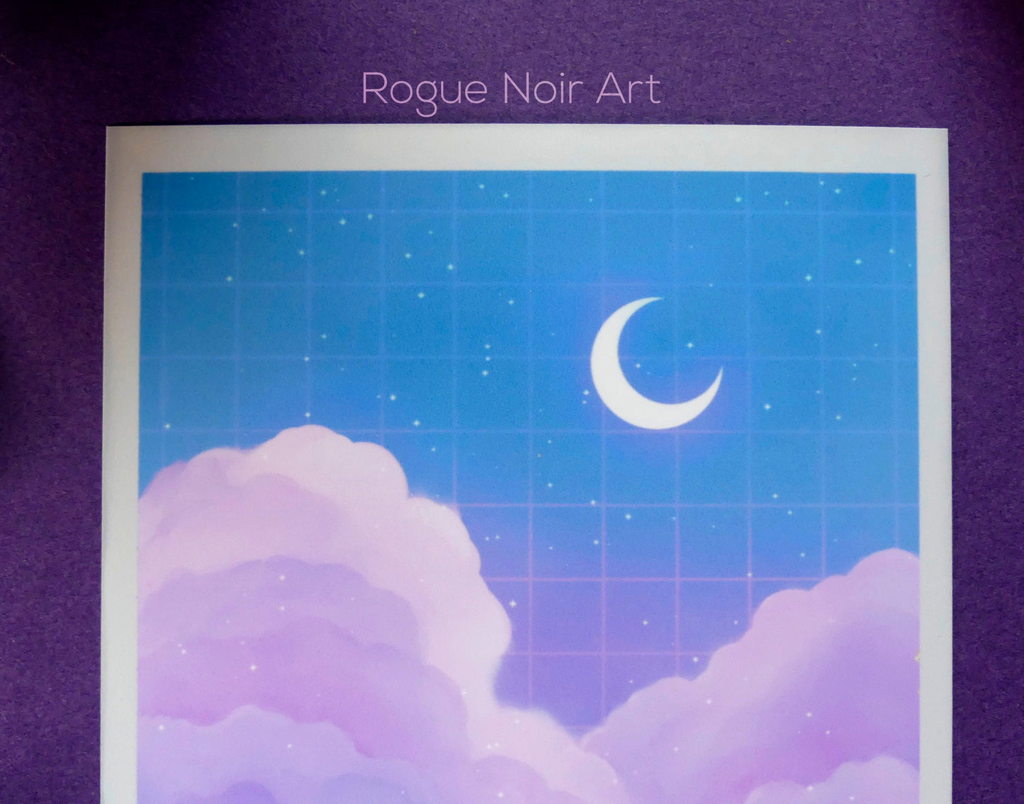 Polaroid Art Print: Lofi Clouds