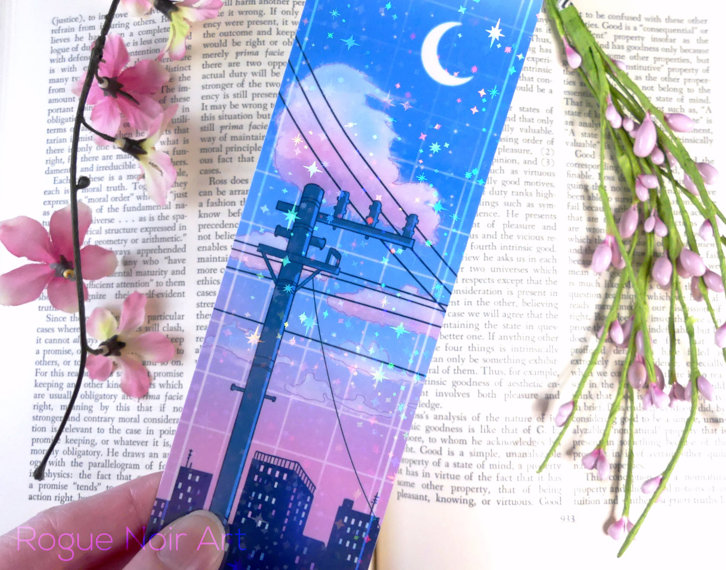 Lofi Holographic Bookmark