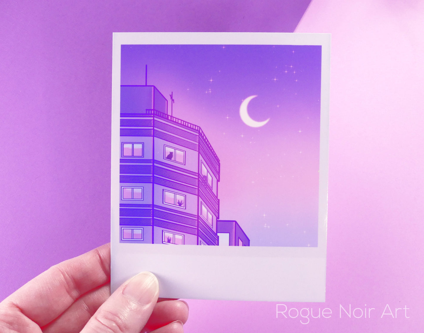 Lofi Art Print: Polaroid Aesthetic Sky | Mini Art Print