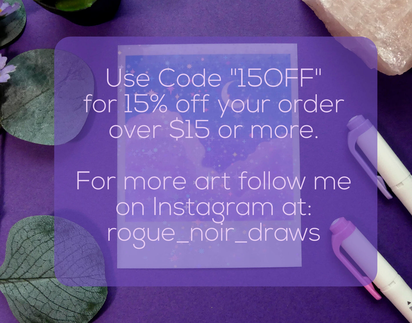 Holographic Polaroid Art Print: Aesthetic Clouds