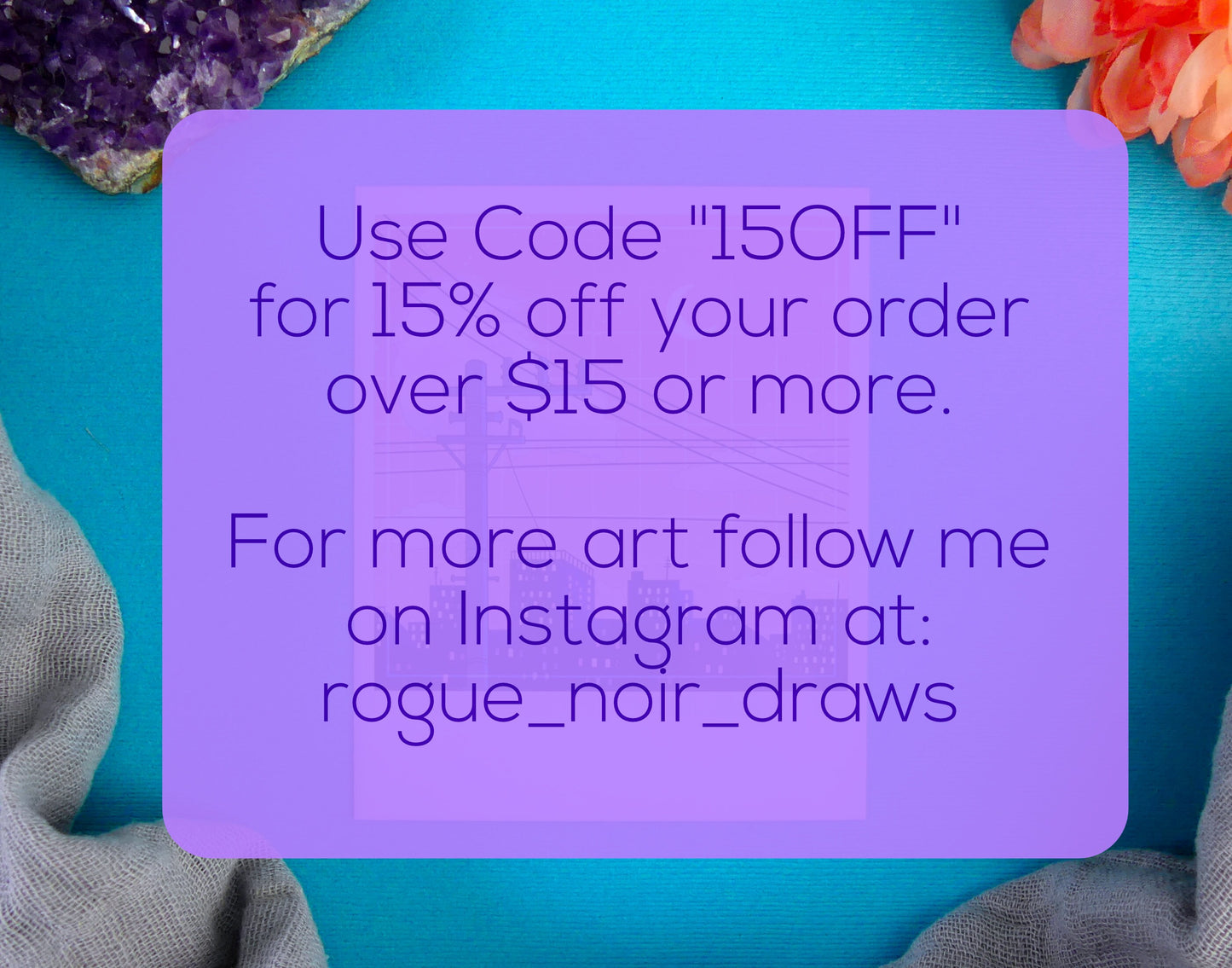 Polaroid Art Print: Lofi City (Peach Edition)