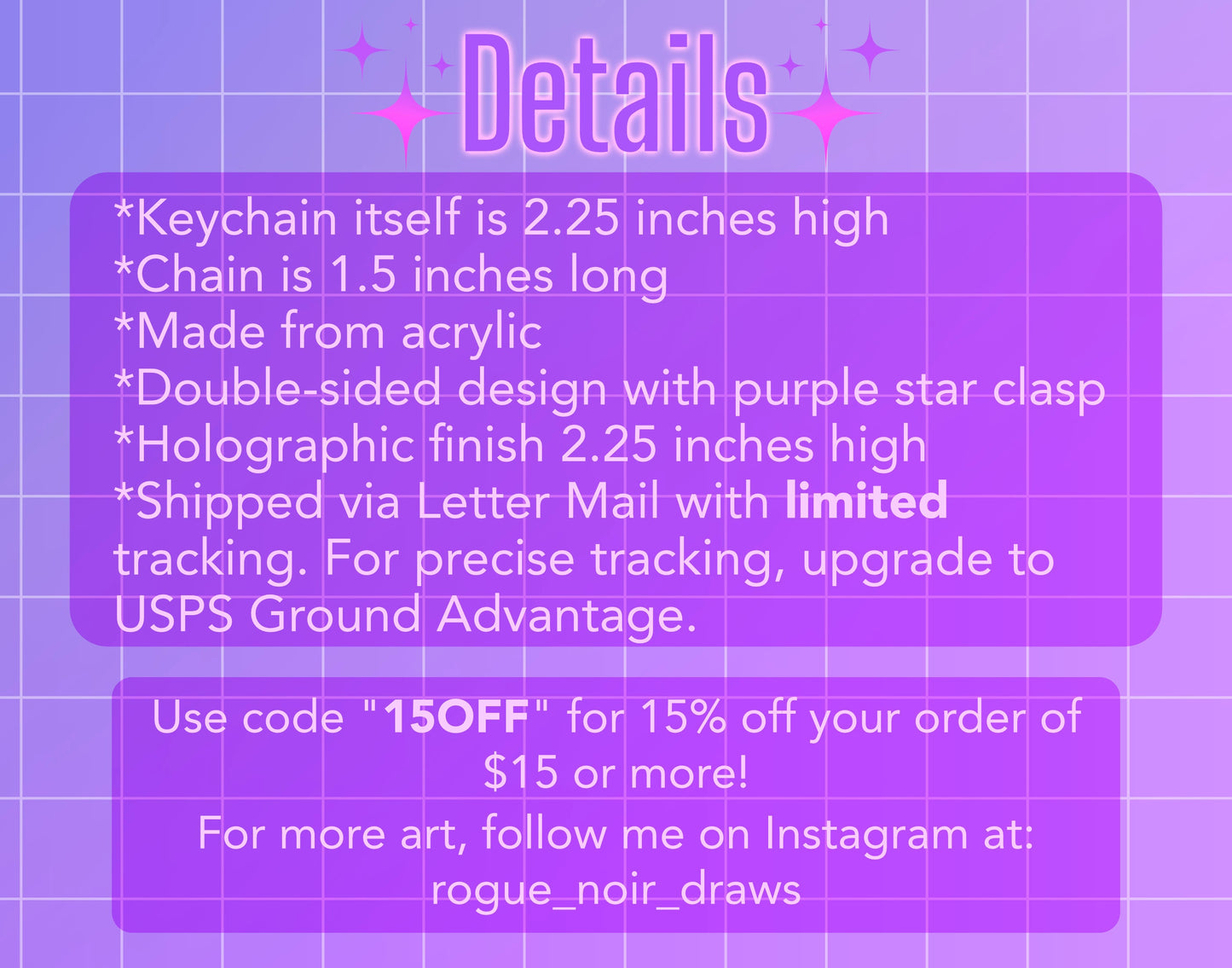 Holographic Acrylic Keychain - Starry Clouds Charm - Dreamy Aesthetic Gift - Celestial Vibes - Acrylic Charm