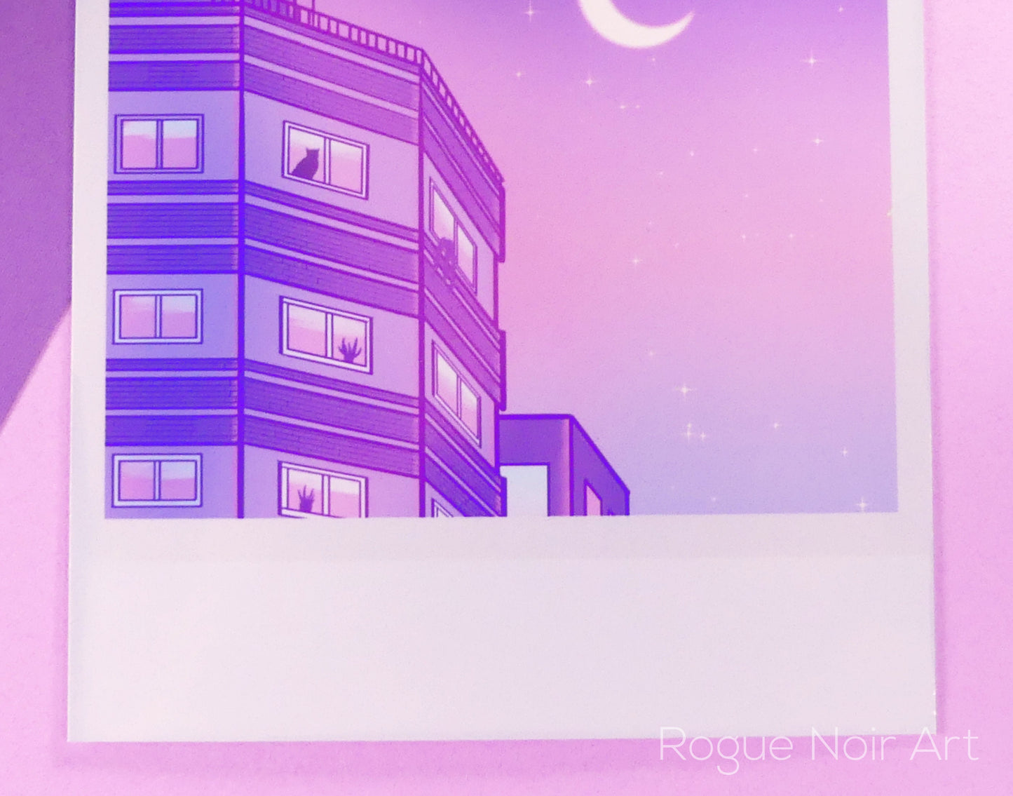 Lofi Art Print: Polaroid Aesthetic Sky | Mini Art Print