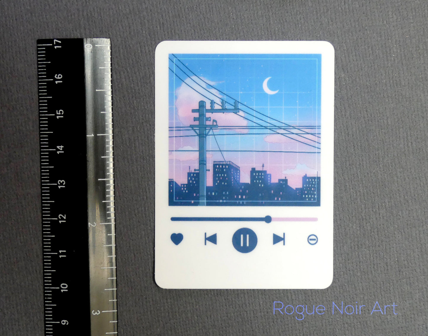 Aesthetic Lofi Sticker: Dreamy Music Player