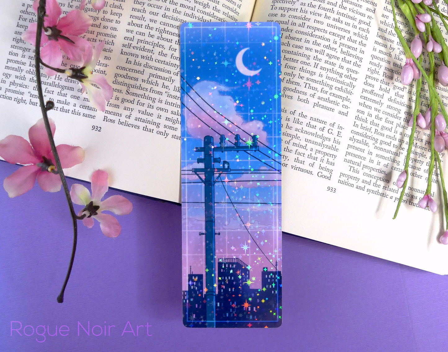 Lofi Holographic Bookmark