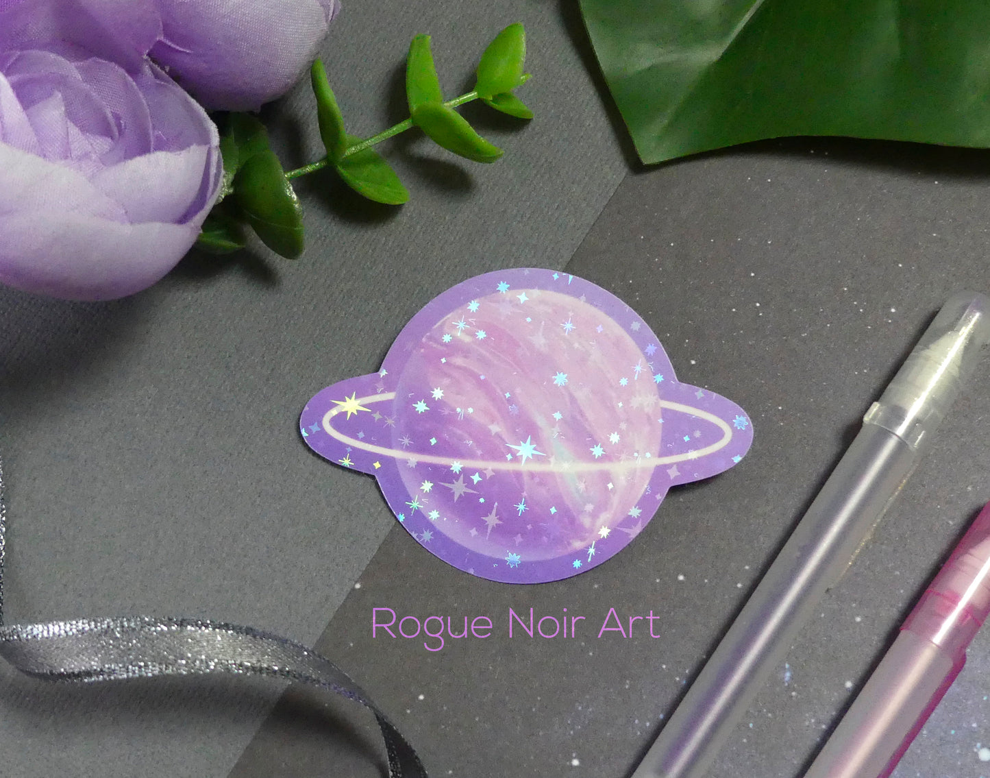 Holographic Planet Sticker