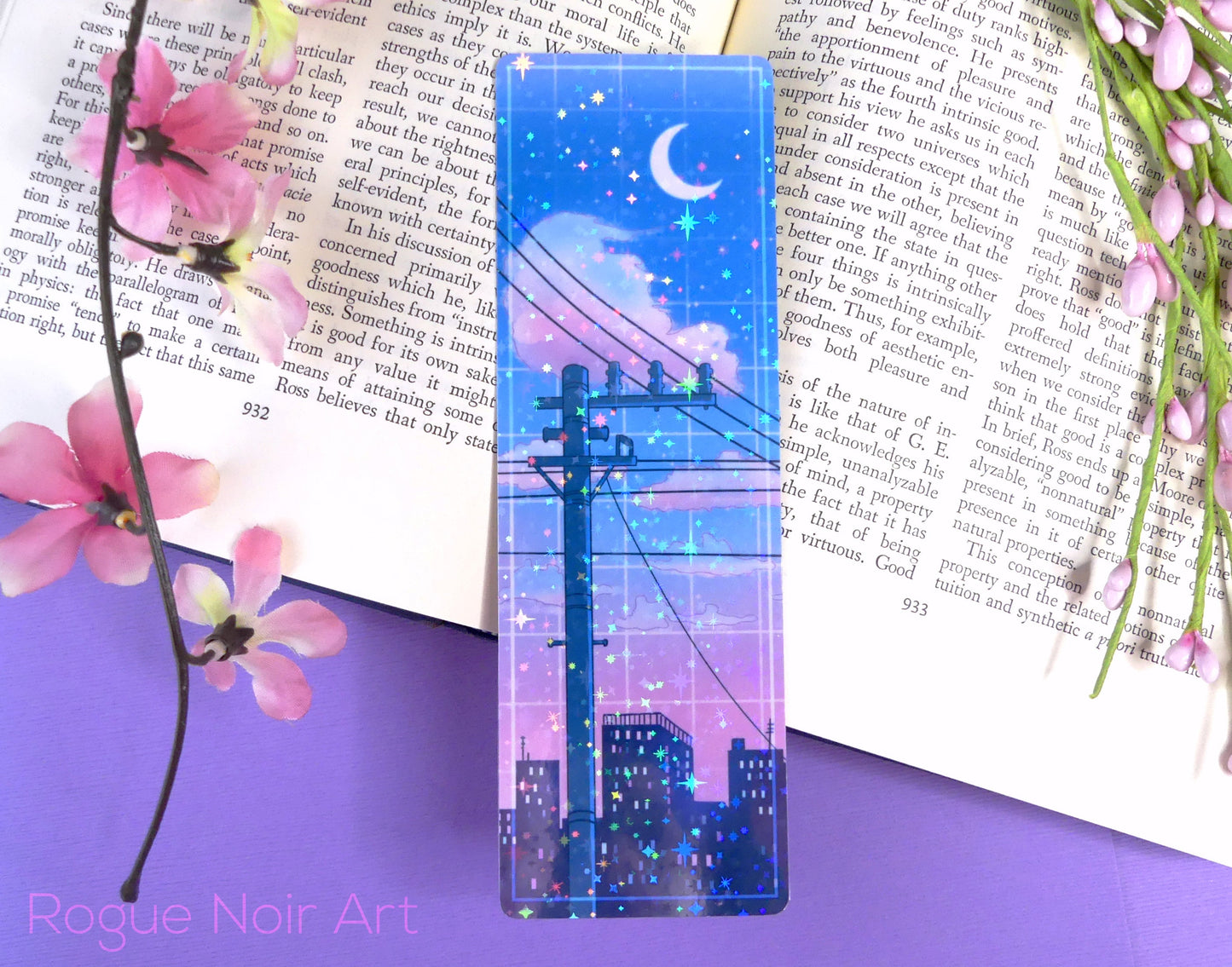Lofi Holographic Bookmark