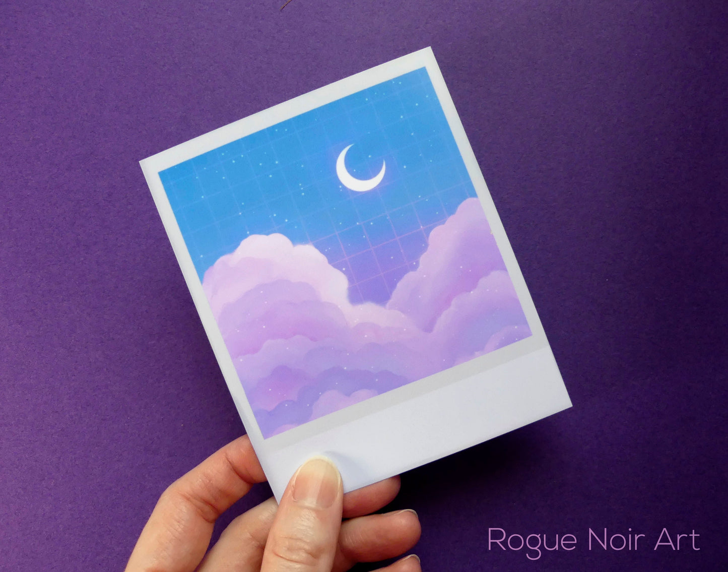 Polaroid Art Print: Lofi Clouds