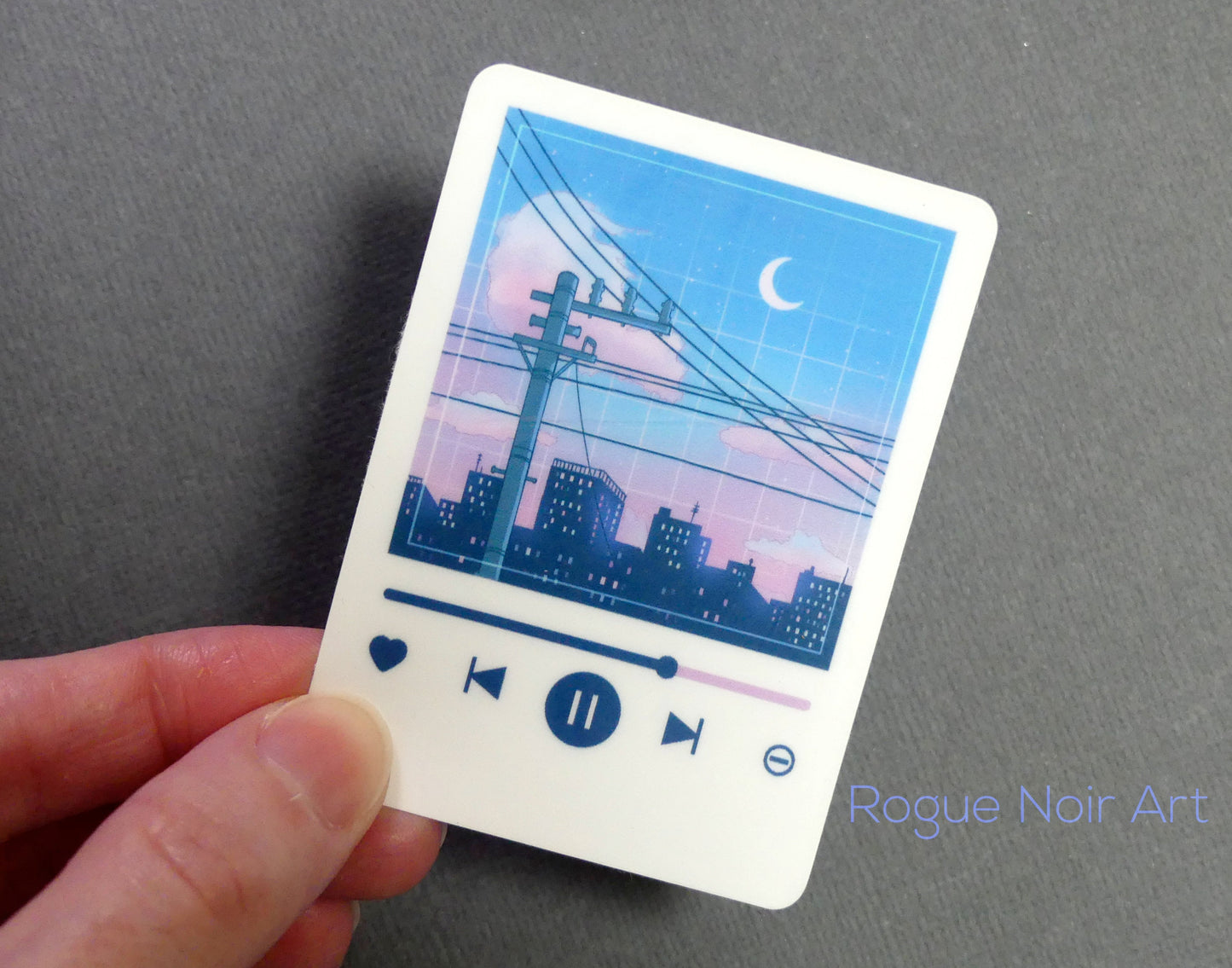 Aesthetic Lofi Sticker: Dreamy Music Player
