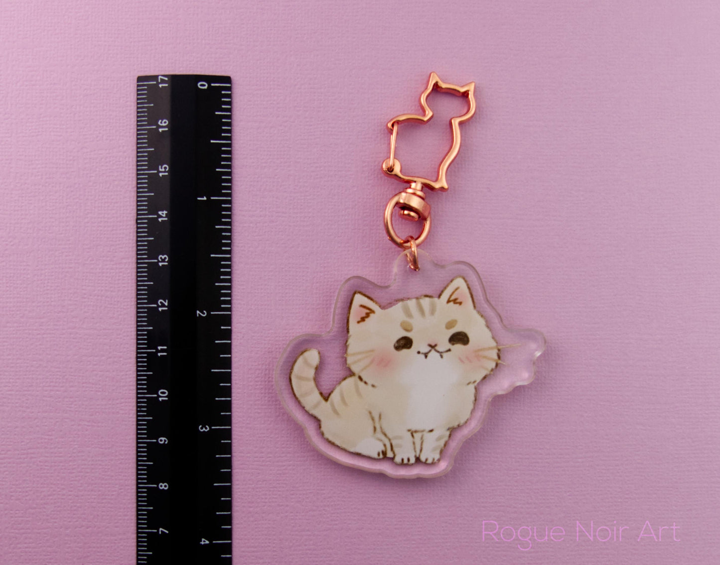 Cute Cat Acrylic Keychain