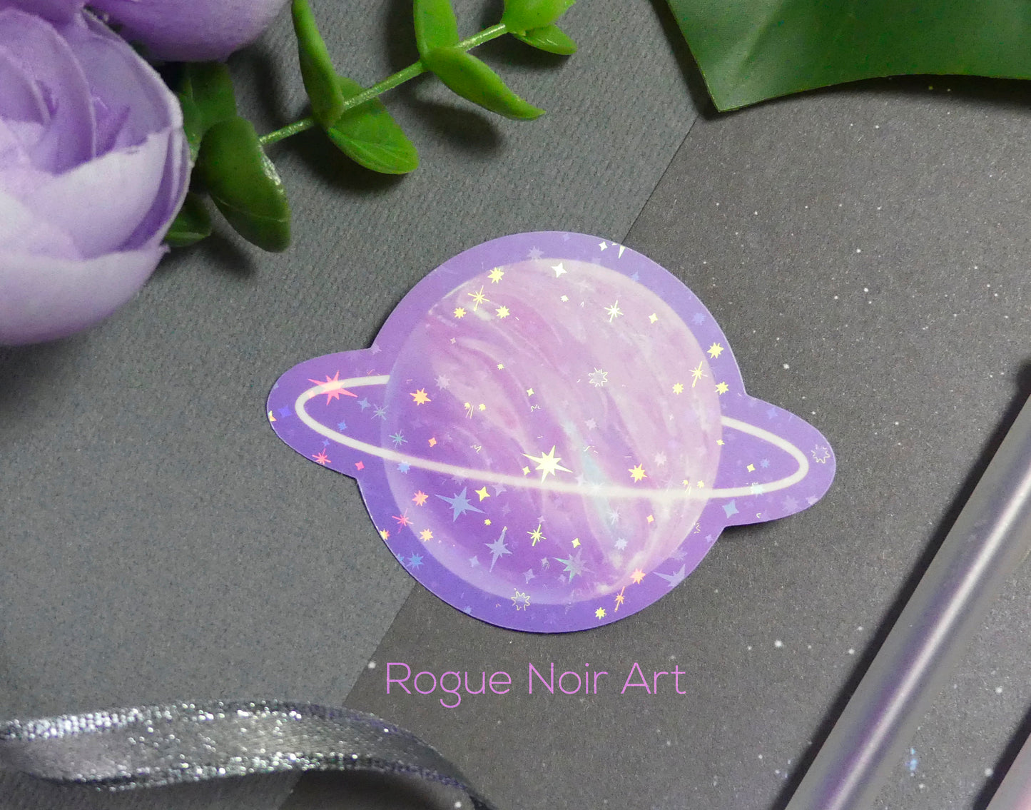 Holographic Planet Sticker