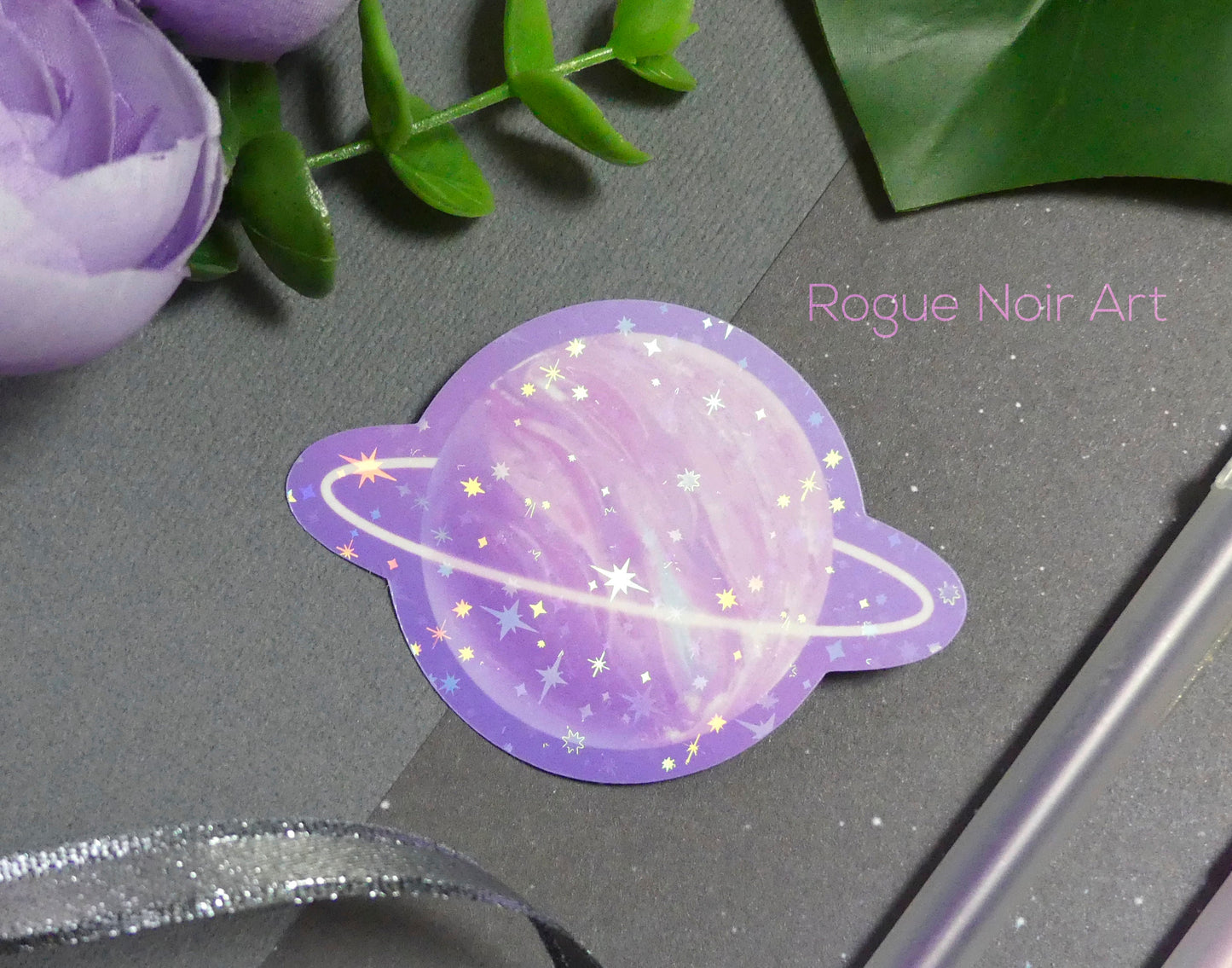 Holographic Planet Sticker