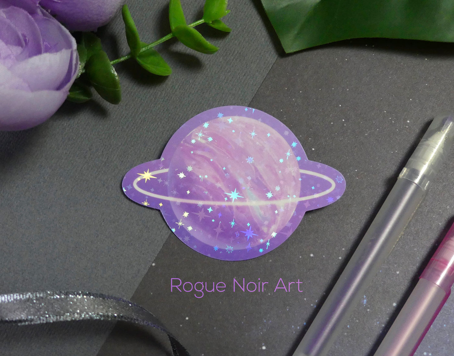Holographic Planet Sticker