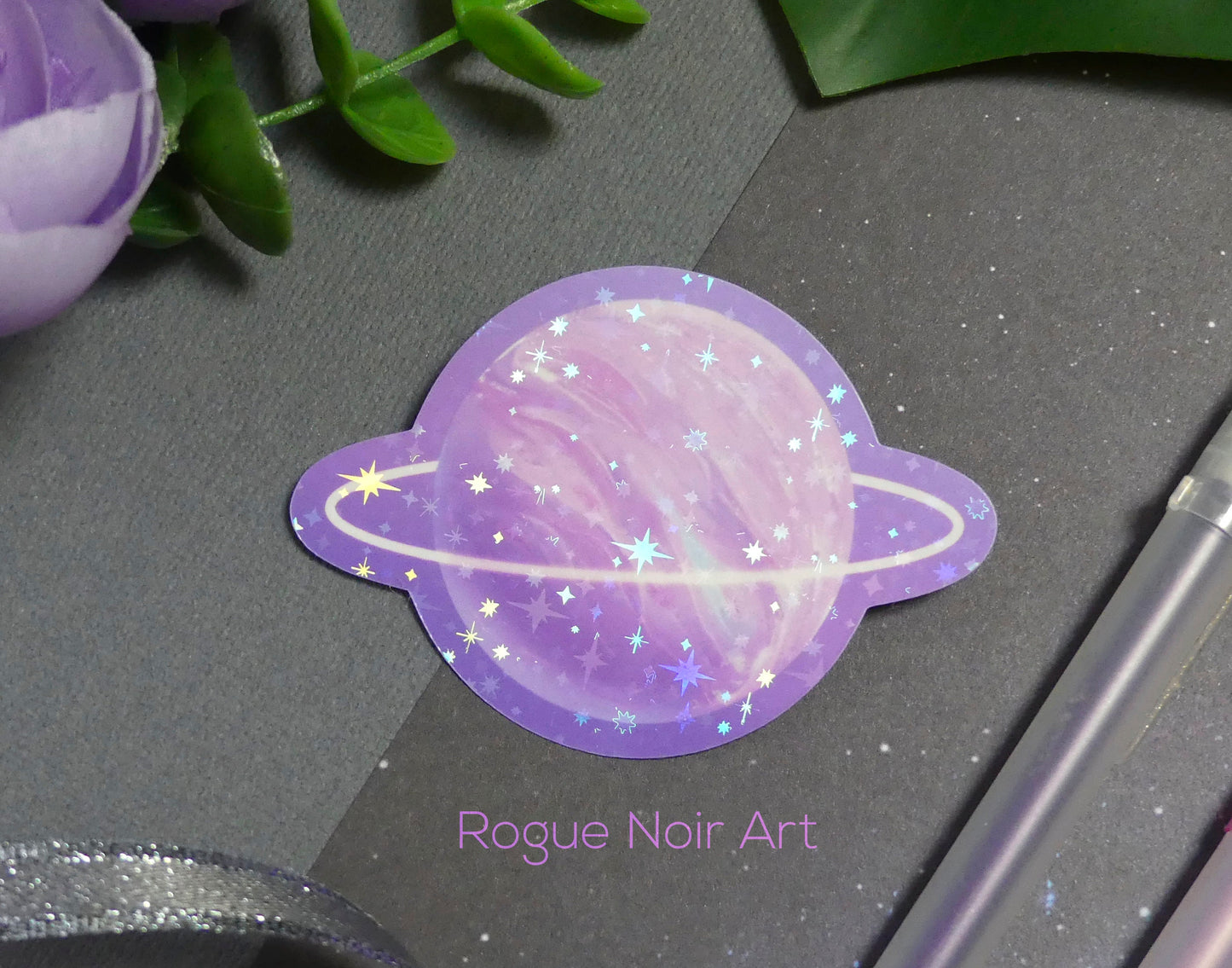 Holographic Planet Sticker